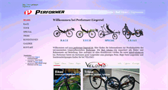 Desktop Screenshot of performer-liegerad.de