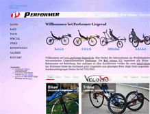 Tablet Screenshot of performer-liegerad.de